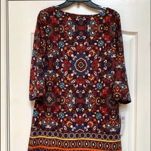 NWT London Times burgundy dress